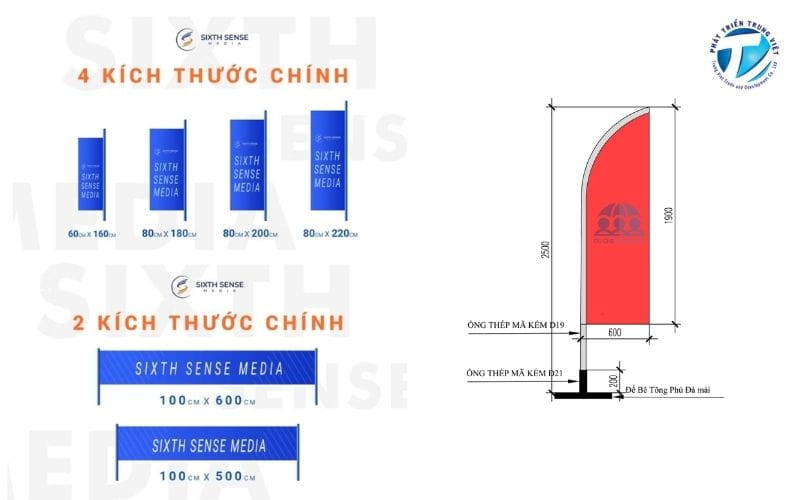 Kích thước phướn quảng cáo chuẩn hiện nay